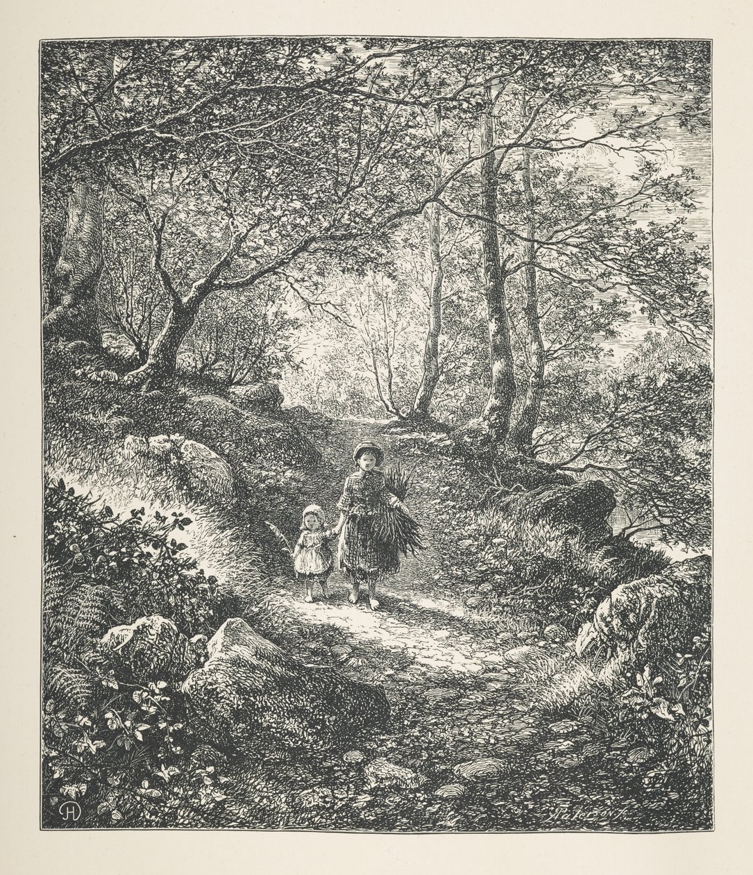 Plate 26. Walking through a wood, fra 