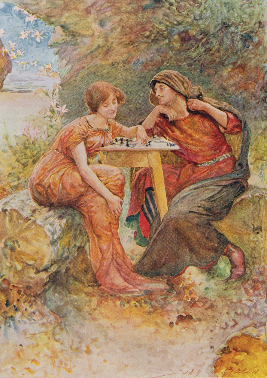 Ferdinand og Miranda i The Tempest fra Children