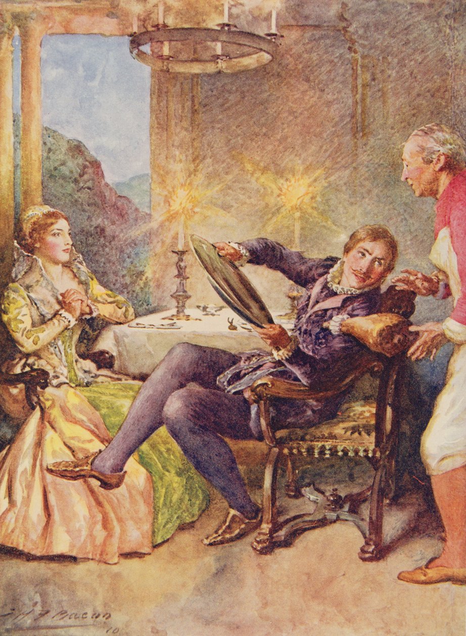 Katharina og Petruchio i The Taming of the Shrew fra Children