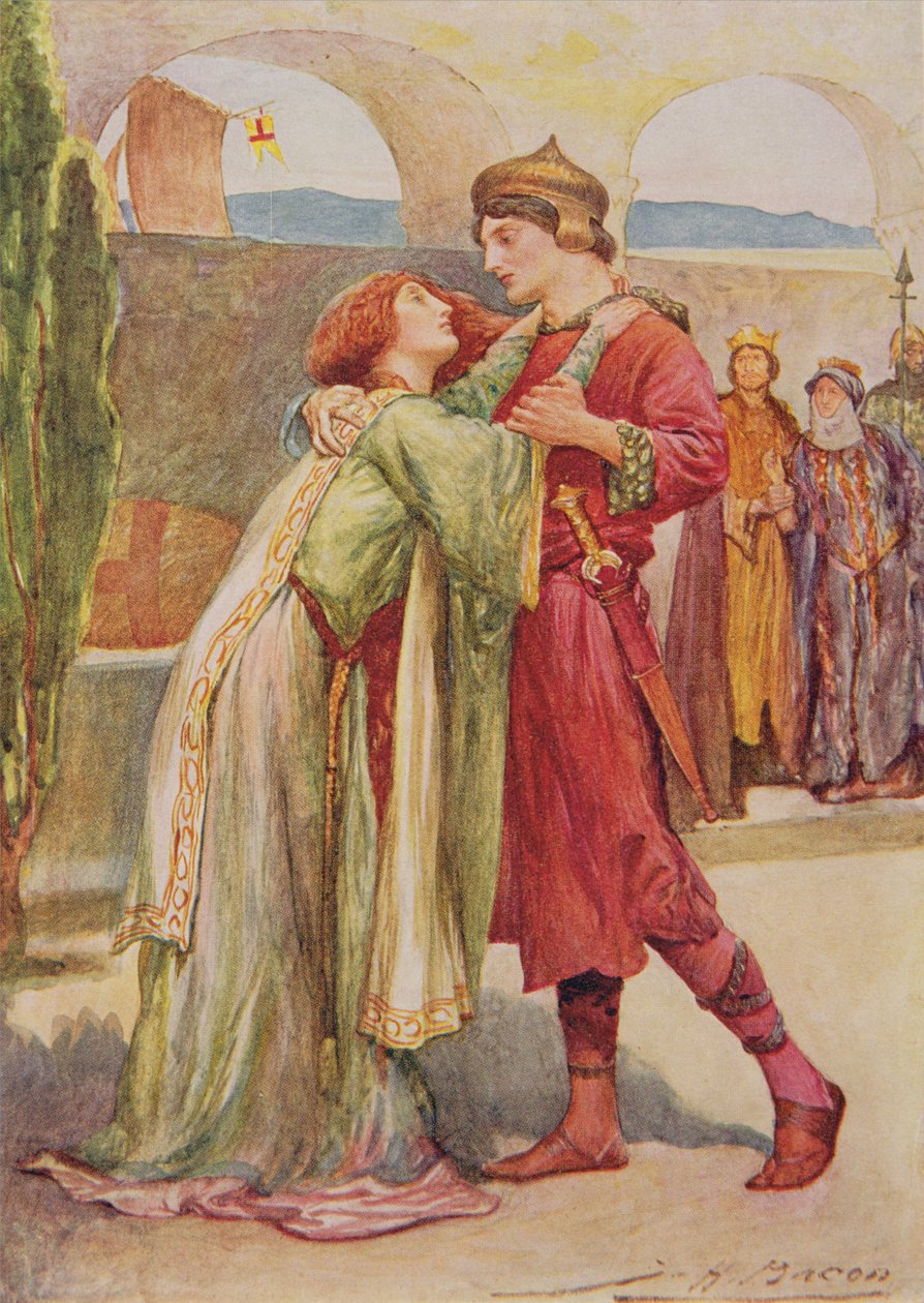 Posthumus og Imogen i Cymbeline fra Children