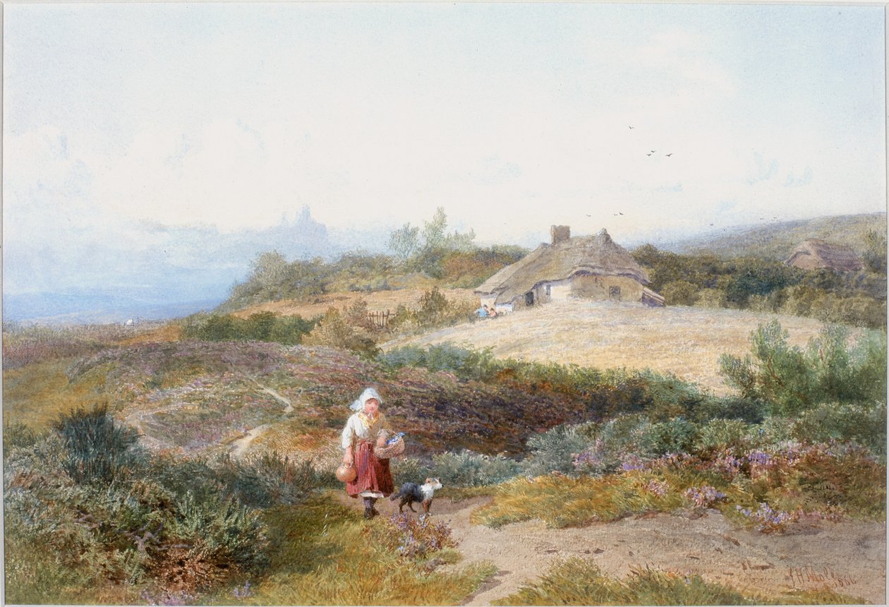 Hyttescene (kroppsfarge) av John Henry Mole