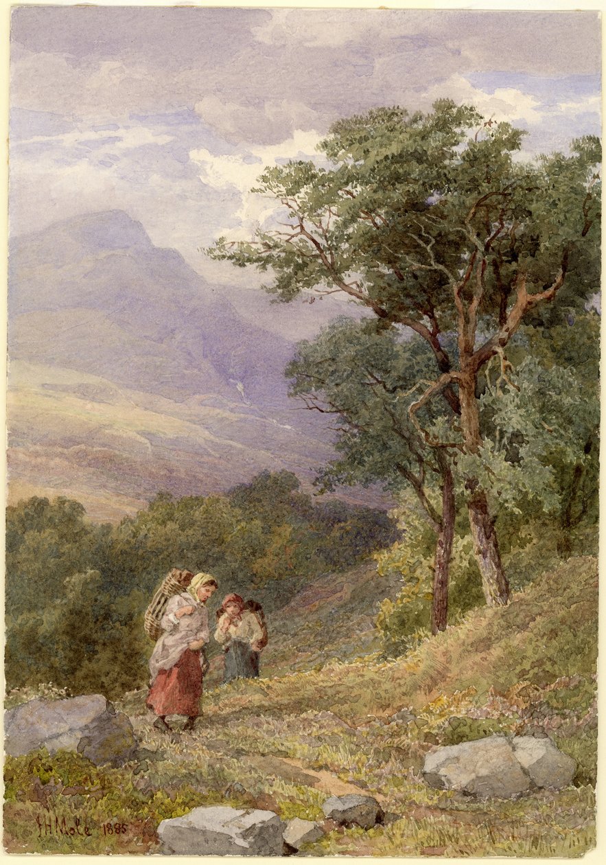 Nær Tarbet, Loch Fyne (blyant og akvarell på papir) av John Henry Mole