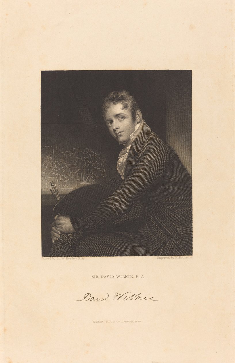 Sir David Wilkie, R.A. av John Henry Robinson after Sir William Beechey
