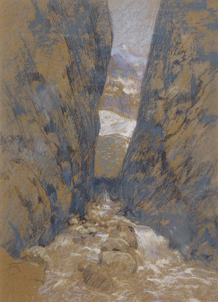 En fjellkløft av John Henry Twachtman