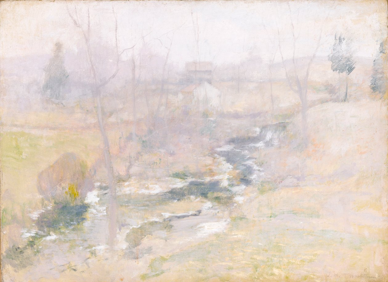Slutten av vinteren, etter 1889. av John Henry Twachtman