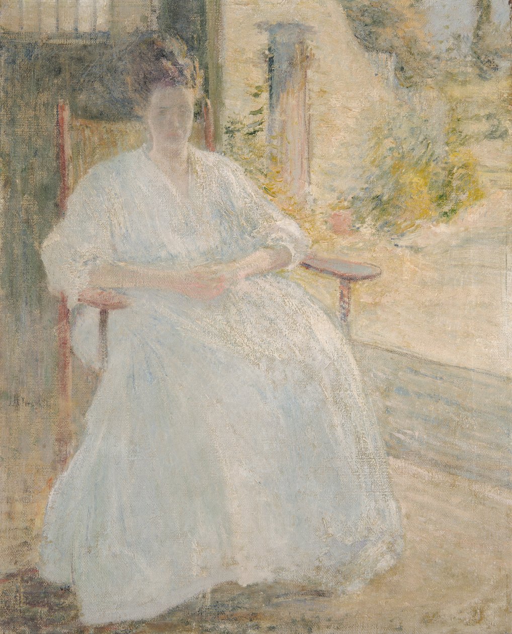 Figur i Sunlight Artist's Wife, ca. 1890-1900. av John Henry Twachtman