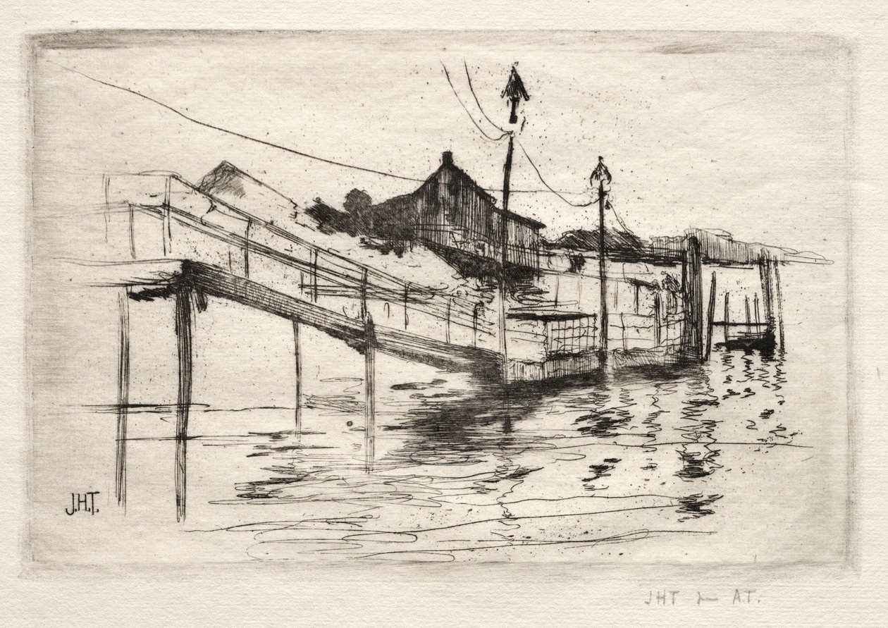 Gangbro, Bridgeport, Connecticut. av John Henry Twachtman