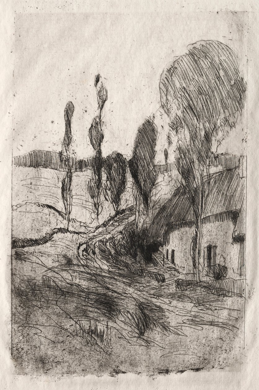 Fransk landskap, ca. 1884-89. av John Henry Twachtman