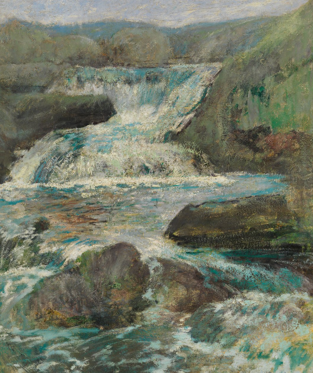 Horseneck Falls, ca. 1889-1900. av John Henry Twachtman