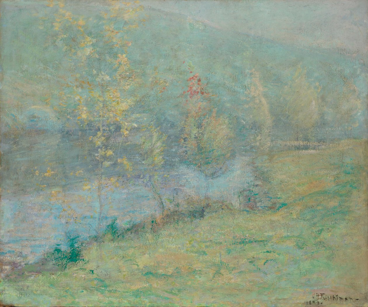 Tåkete maimorgen av John Henry Twachtman