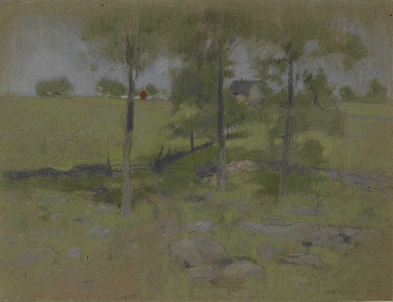 Tre trær, ca. 1888-95 av John Henry Twachtman
