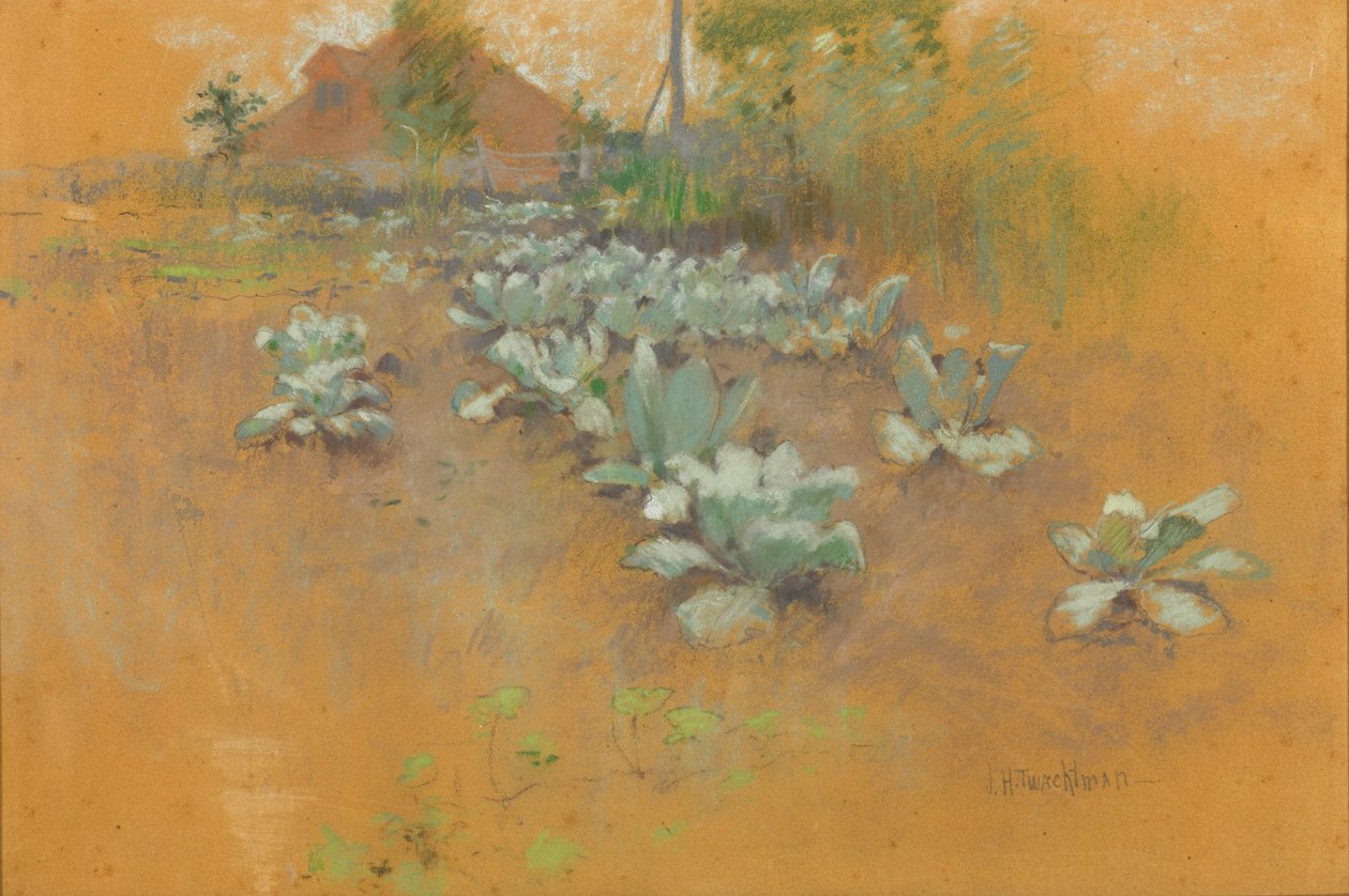 Tobakkslapp, ca. 1895-1899 (pastell på brunt papir) av John Henry Twachtman