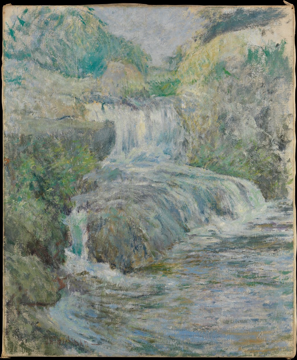Fossefall av John Henry Twachtman