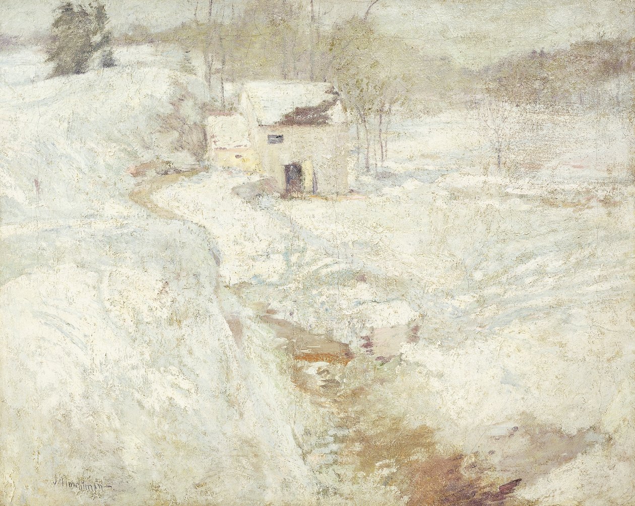 Vinterlandskap, 1890-tallet av John Henry Twachtman