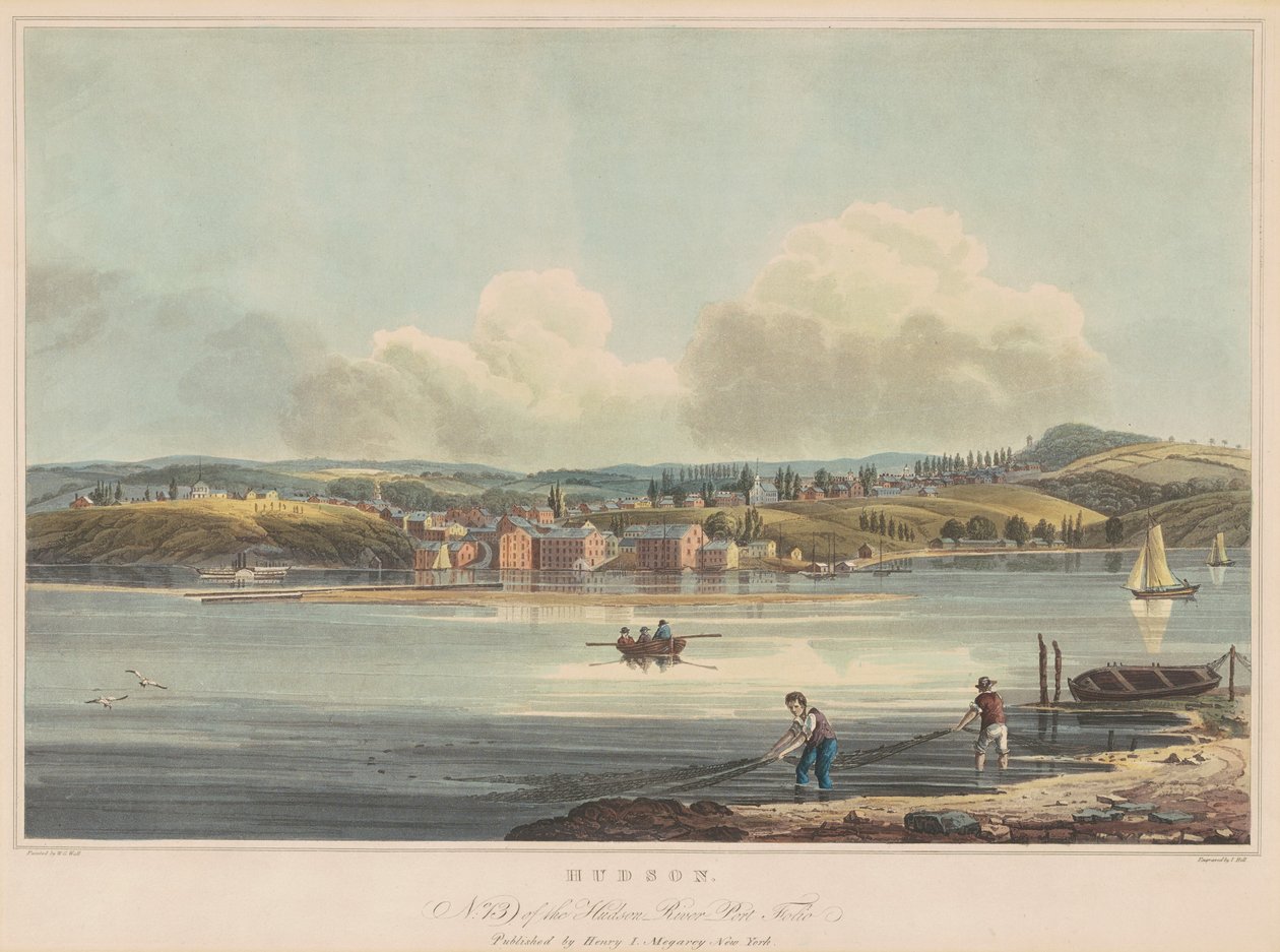 Hudson av John Hill, after William Guy Wall