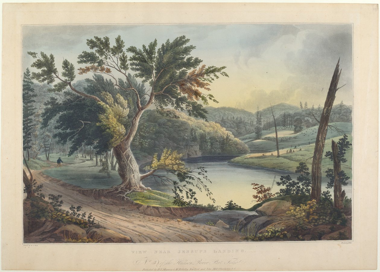 Utsikt nær Jessup's Landing av John Hill, after William Guy Wall