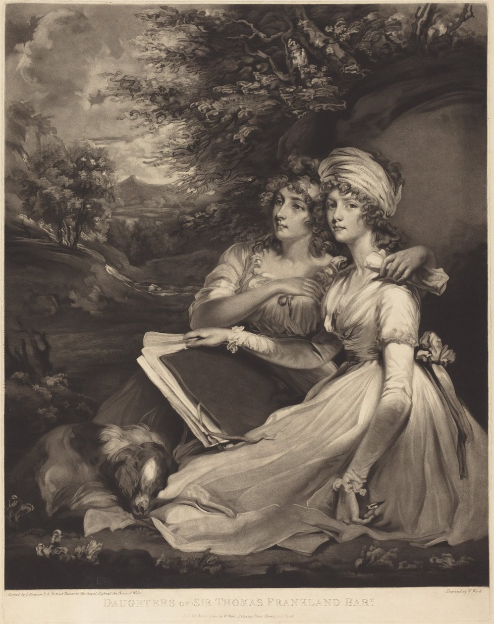 Døtrene til sir Thomas Frankland, baronet (Søstrene) av John Hoppner