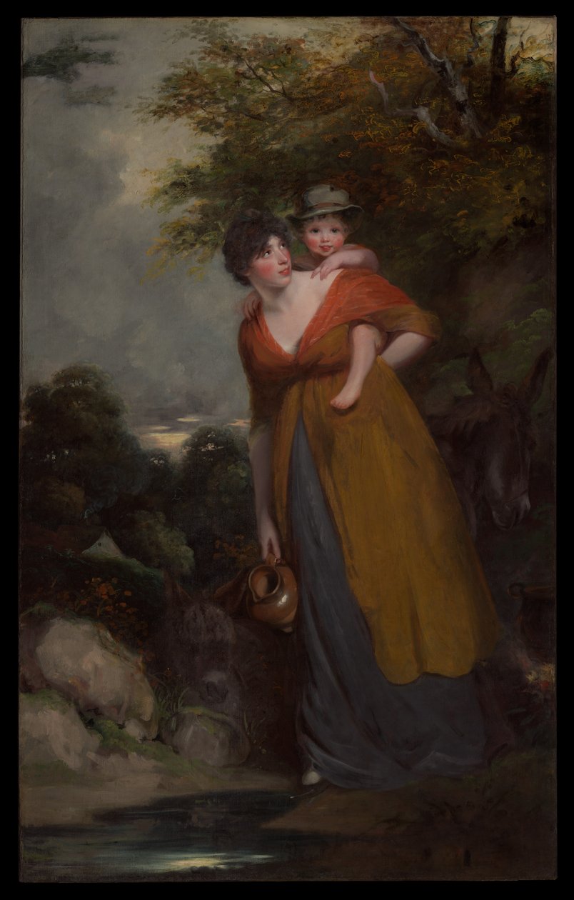 Fru Richard Brinsley Sheridan (Hester Jane Ogle, 1775/76-1817) og hennes sønn (Charles Brinsley Sheridan, 1796-1843) av John Hoppner