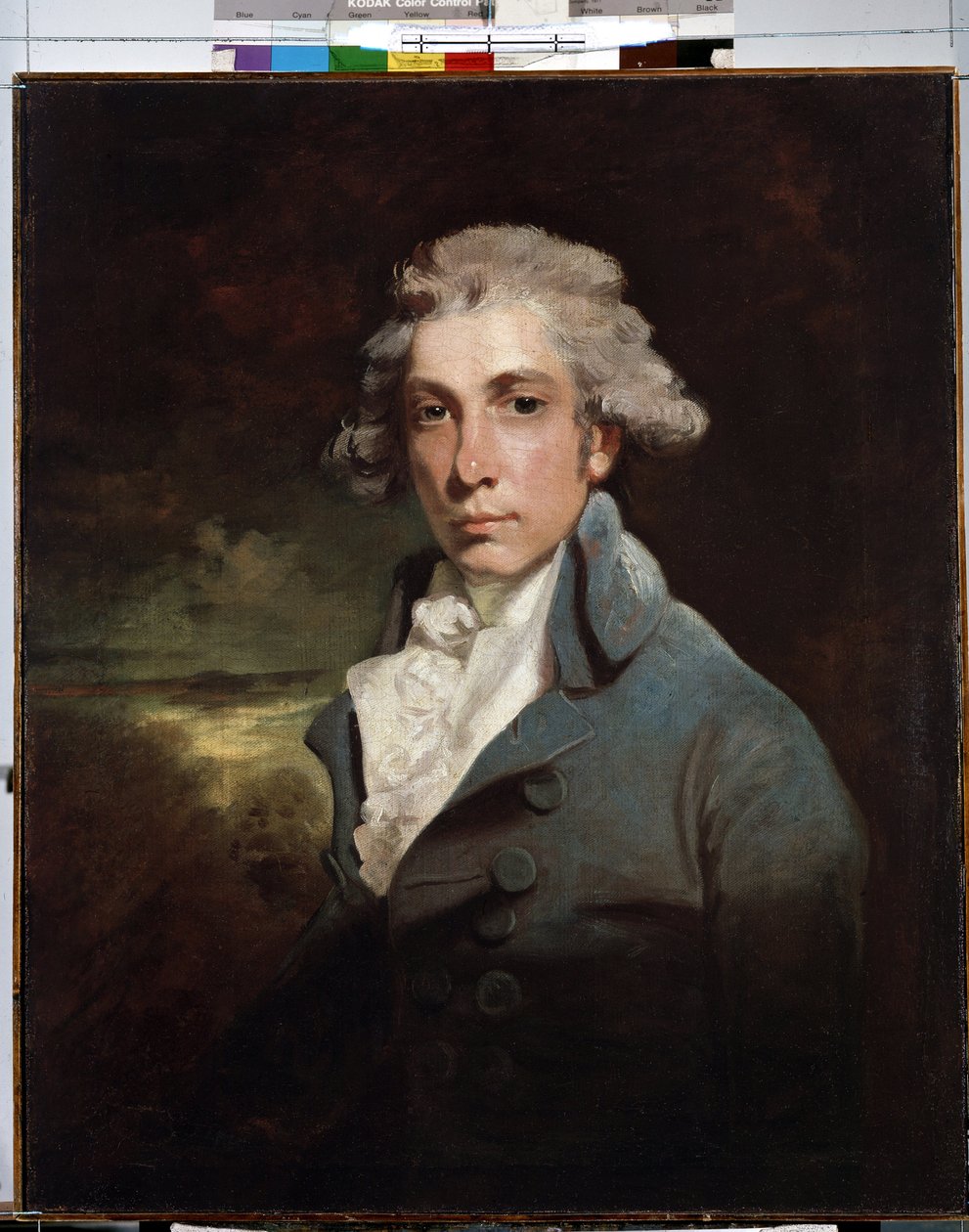 Portrett av den irske politikeren og dramatikeren Richard Brinsley Sheridan (1751-1816)"" (Portrett av dramatikeren og whig-statsmannen Richard Brinsley Sheridan (1751-1816) Maleri av John Hoppner (1758-1810) 1700-tallet30 Dim. 77 cm. Museum of the av John Hoppner
