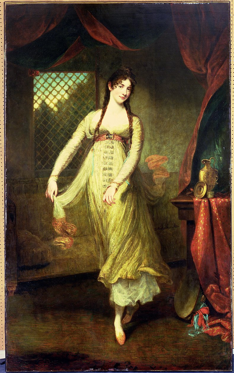 Portrett av Mademoiselle Hilligsberg av John Hoppner