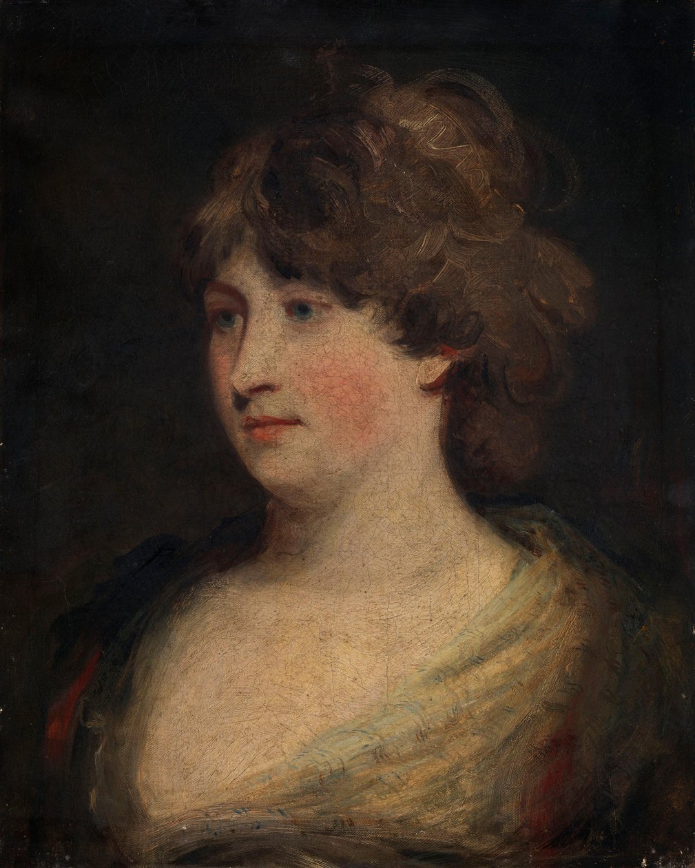 Antatt portrett av fru Musters (Mary Ann Chaworth) av John Hoppner