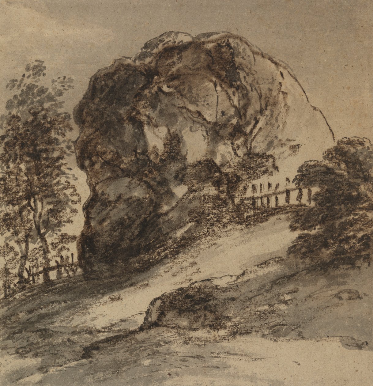 Studie av en massiv stein av John Hoppner