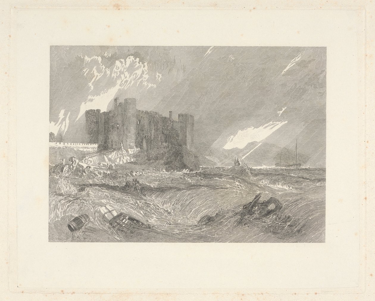Laugharne Castle, Caermarthenshire av John Horsburgh