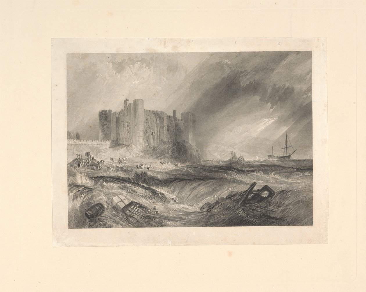 Laugharne Castle, Caermarthenshire av John Horsburgh