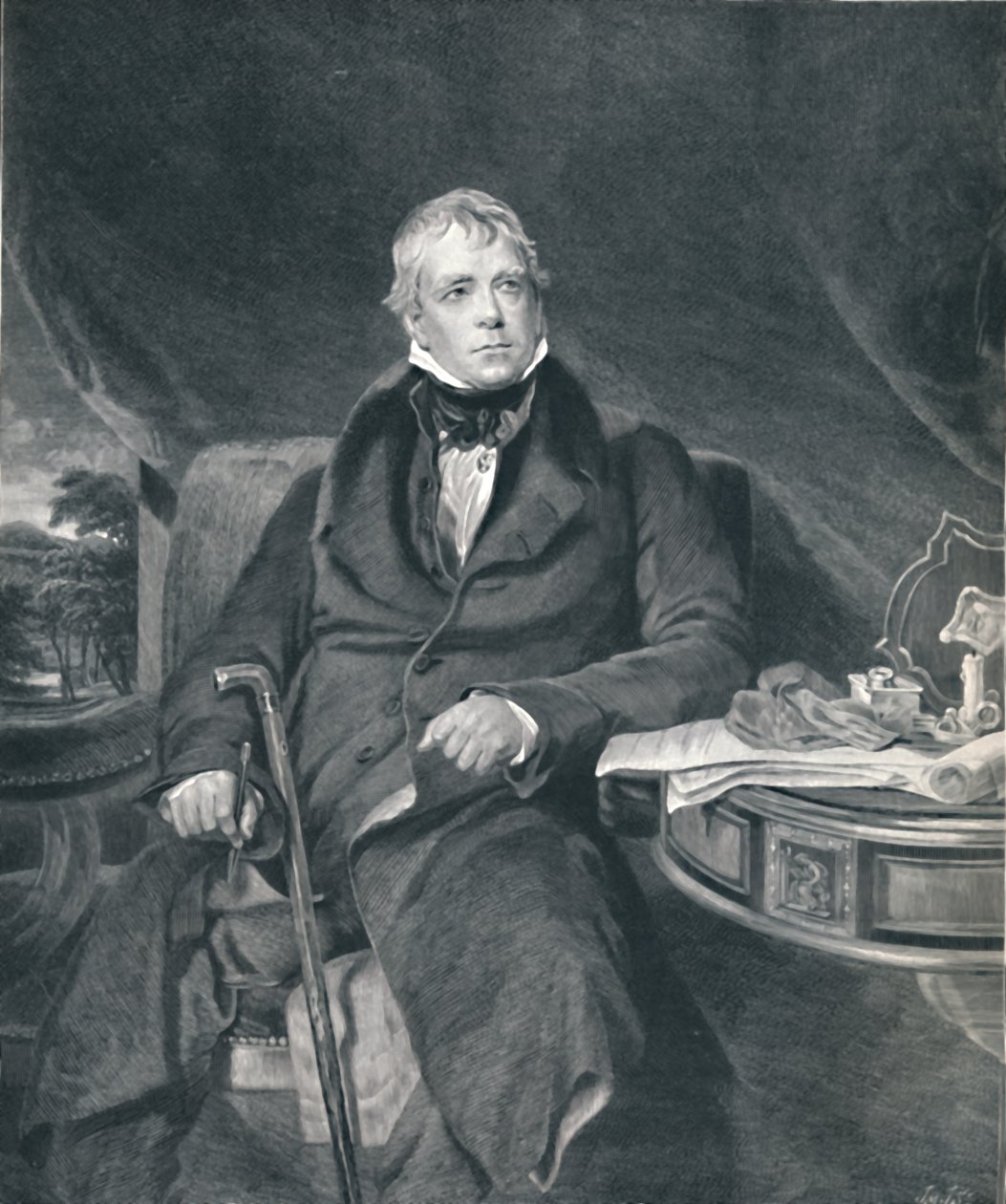 Sir Walter Scott, c1821, 1896 av John Horsburgh