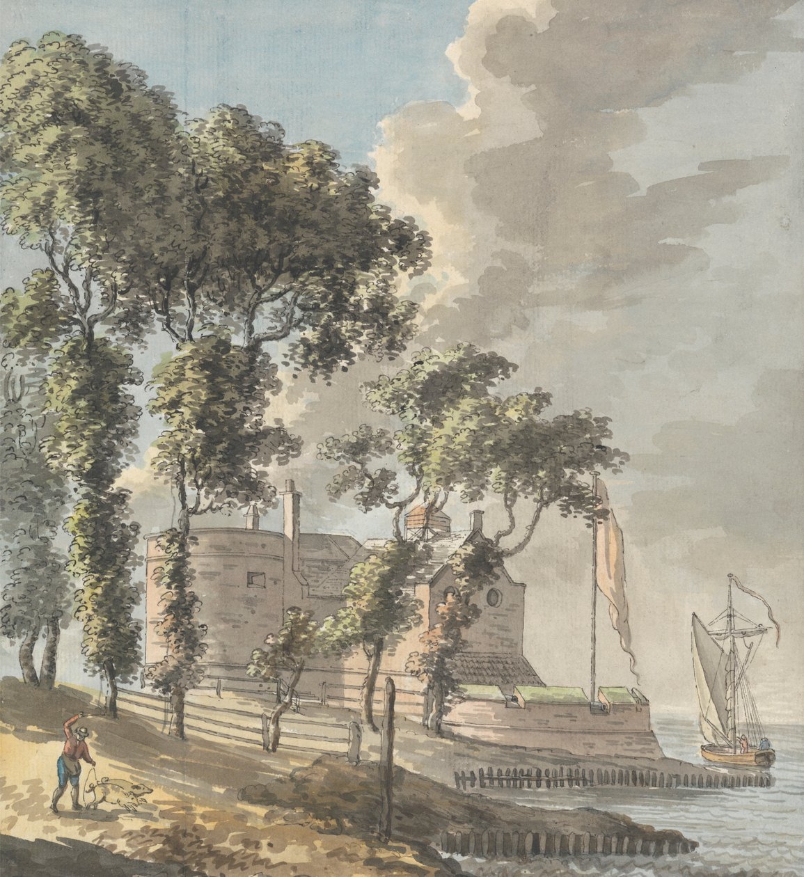 Cowes Castle, Isle of Wight av John Inigo Richards