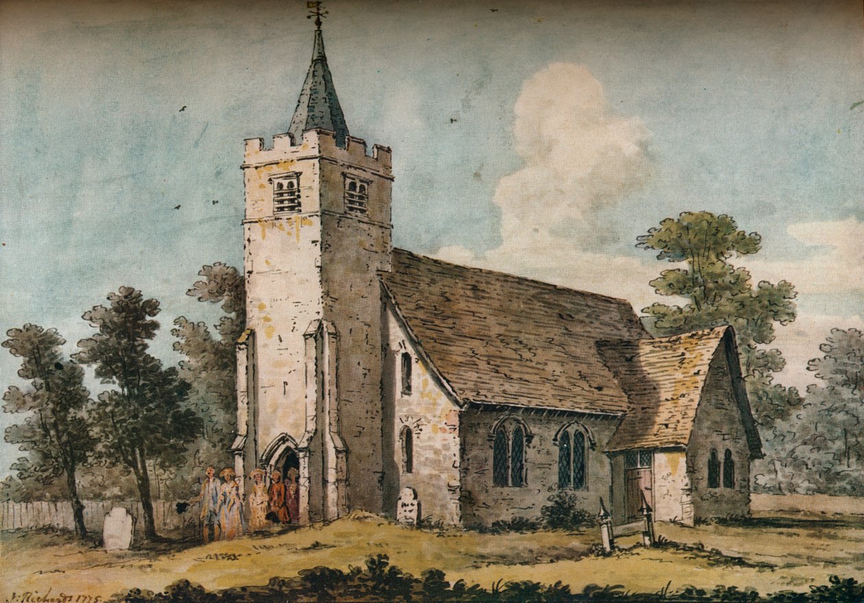 Hayes kirke, Kent, 1775 av John Inigo Richards