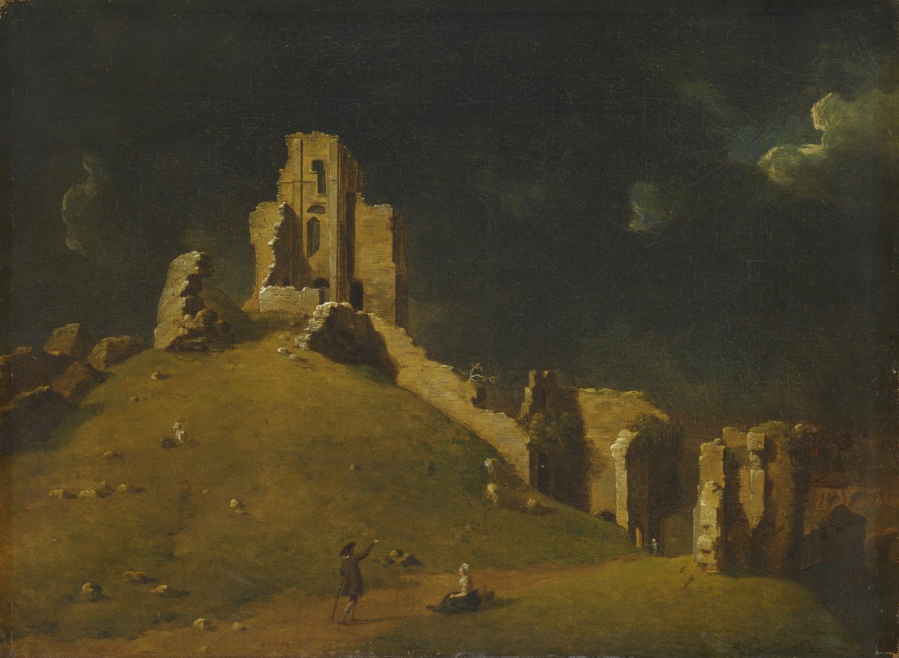Corfe Castle, Dorset av John Inigo Richards RA