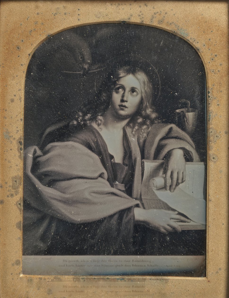 Kopi av maleriet St. Johannes evangelisten av Domenichino, 1846-52. av John Jabez Edwin Mayall