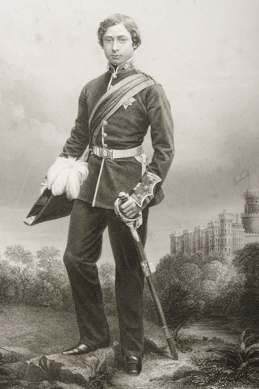 Albert Edward (1841-1910) gravert av D.J. Pund fra et fotografi, fra 