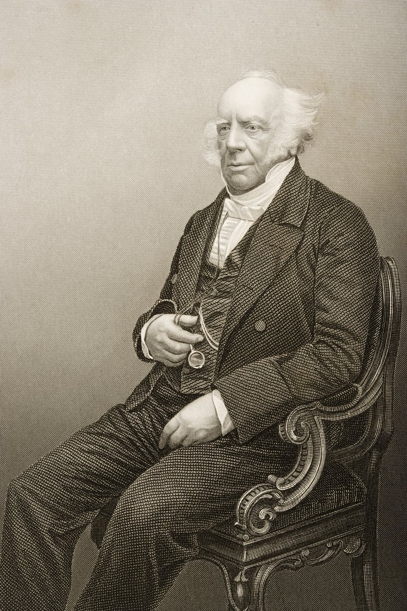 Andrew Reed (1788-1862) gravert av D.J. Pund fra et fotografi, fra 