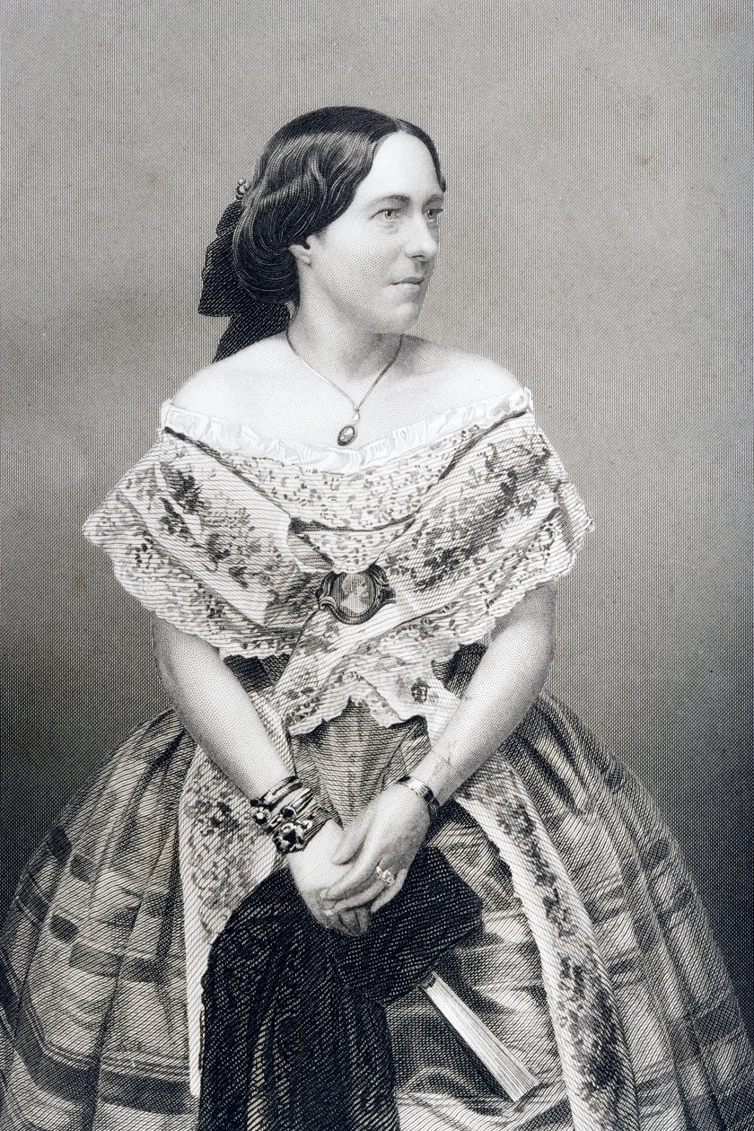 Clara Novello (1818-1908) gravert av D.J. Pund fra et fotografi, fra 