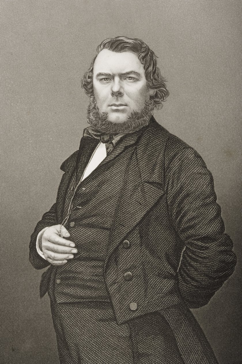 Hugh Stowell Brown (1823-86) gravert av D.J. Pund fra et fotografi, fra 