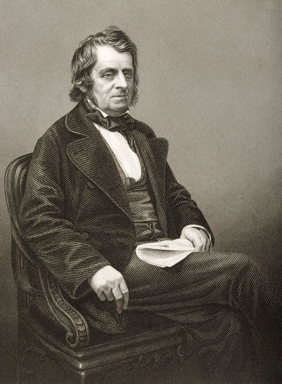 John Arthur Roebuck (1801-79) gravert av D.J. Pund fra et fotografi, fra 