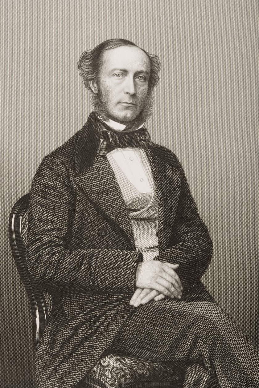 John Walter (1818-94) gravert av D.J. Pund fra et fotografi, fra 