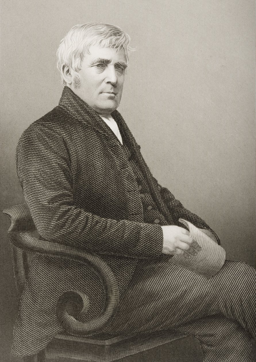 Joseph Sturge (1793-1859) gravert av D.J. Pund fra et fotografi, fra 