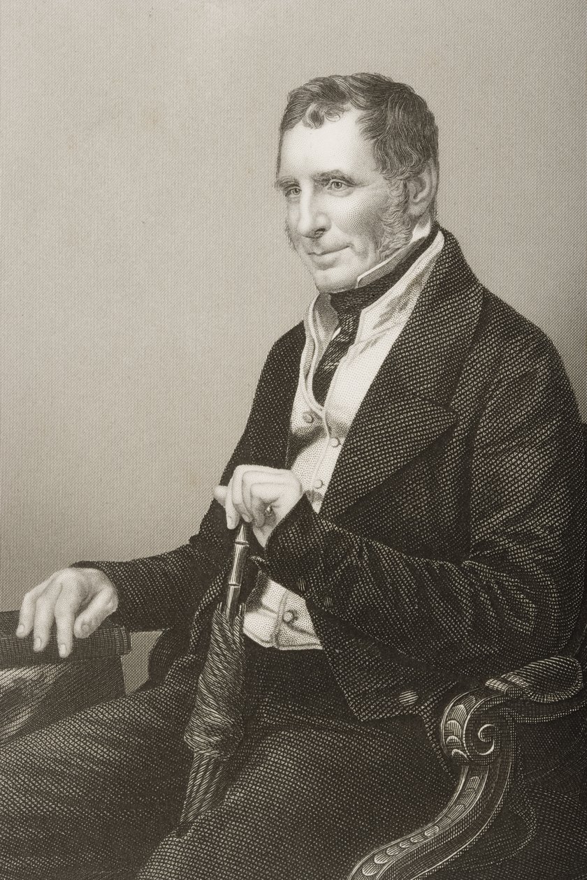 Joseph Warner Henley (1793-1884) gravert av D.J. Pund fra et fotografi, fra 