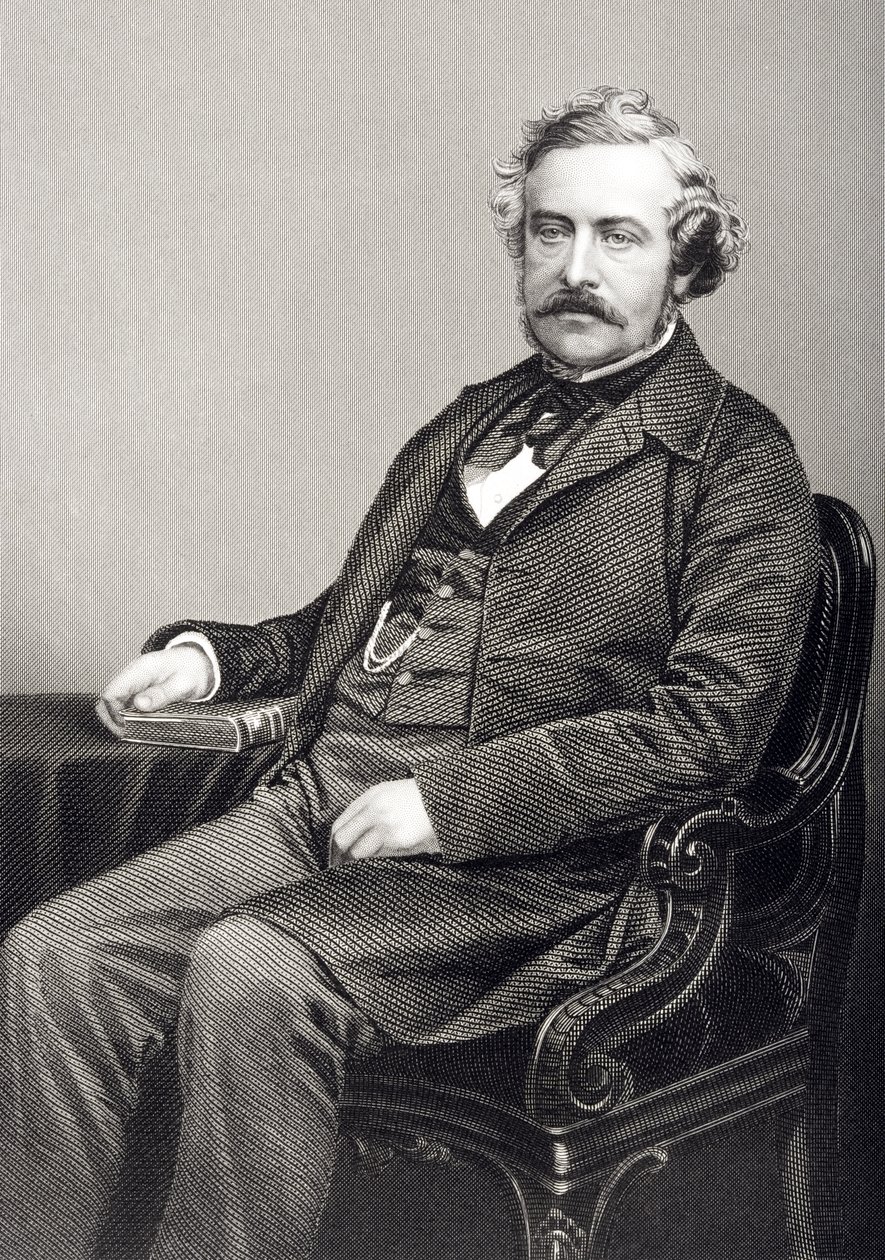 Martin Farquhar Tupper (1810-89) gravert av D.J. Pund fra et fotografi, fra 