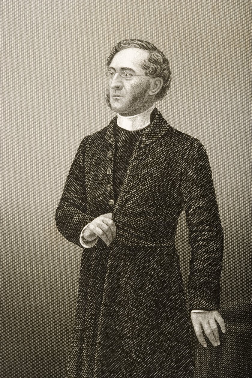 Pastor John Cumming (1707-81) gravert av D.J. Pund fra et fotografi, fra 