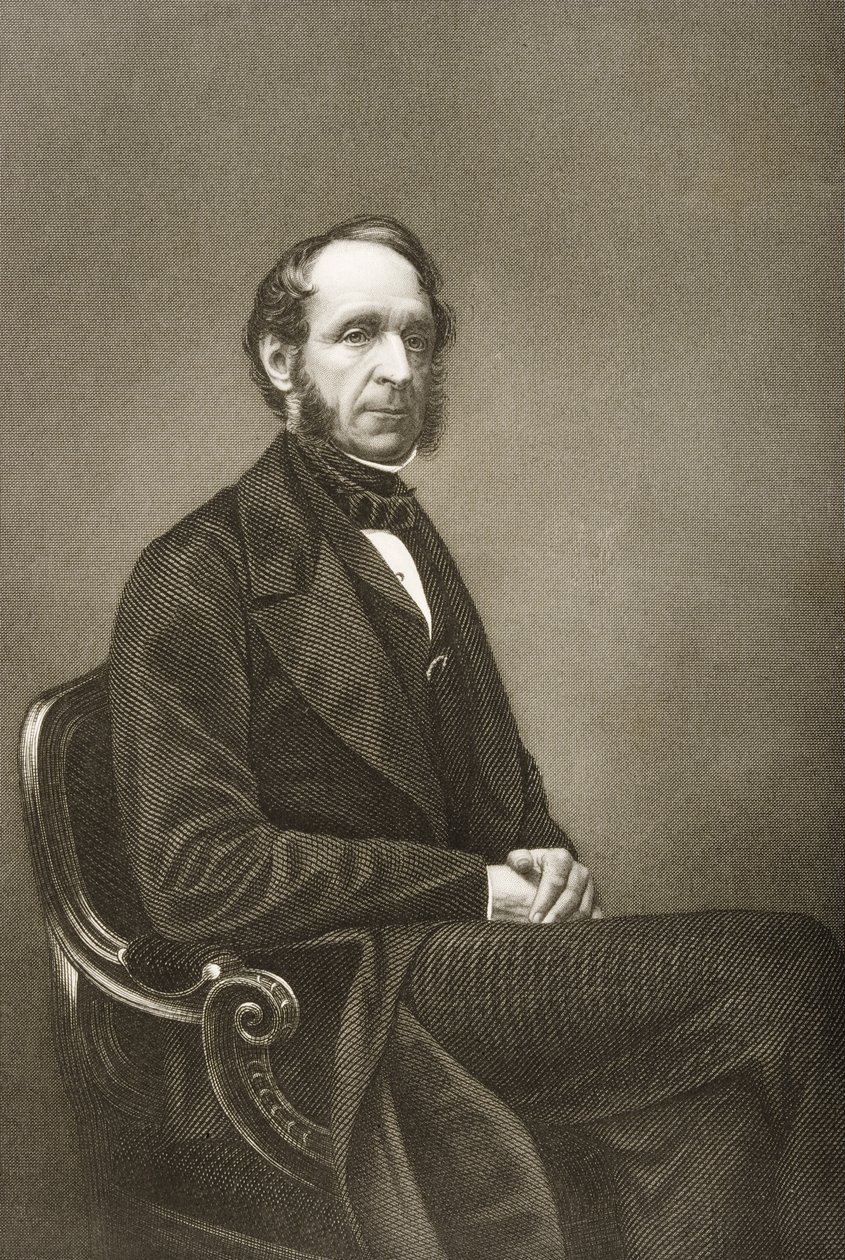 Robert Grosvenor (1801-93) gravert av DJ Pound fra et fotografi, fra 'The Drawing-Room of Eminent Personages, Volume 2', publisert i London, 1860 av John Jabez Edwin Paisley Mayall