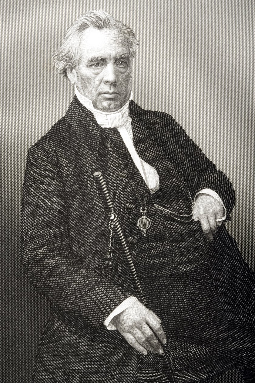 Samuel Dousland Waddy (1804-76) gravert av D.J. Pund fra et fotografi, fra 