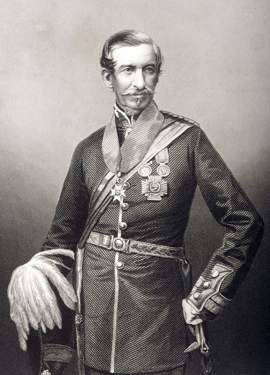 Sir Archdale Wilson (1803-74) gravert av D.J. Pund fra et fotografi, fra 