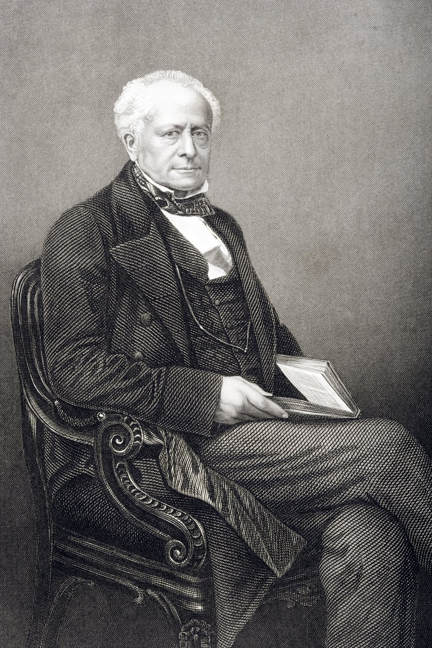 Sir Fitzroy Kelly (1796-1880) gravert av D.J. Pund fra et fotografi, fra 