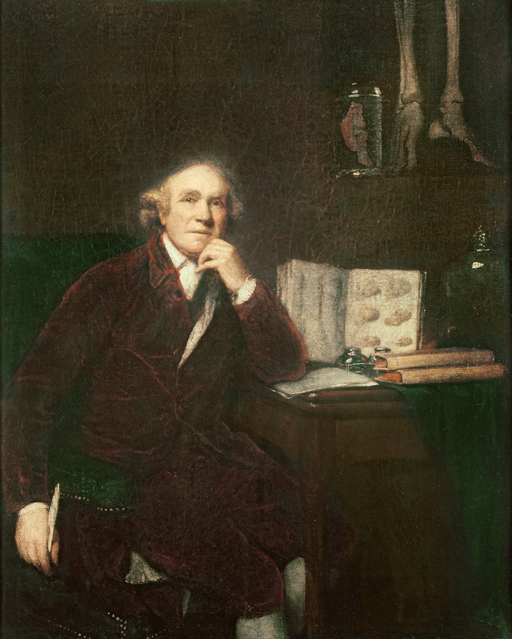 Portrett av John Hunter (1728-1793) etter Sir Joshua Reynolds (1723-92) 1813 av John Jackson