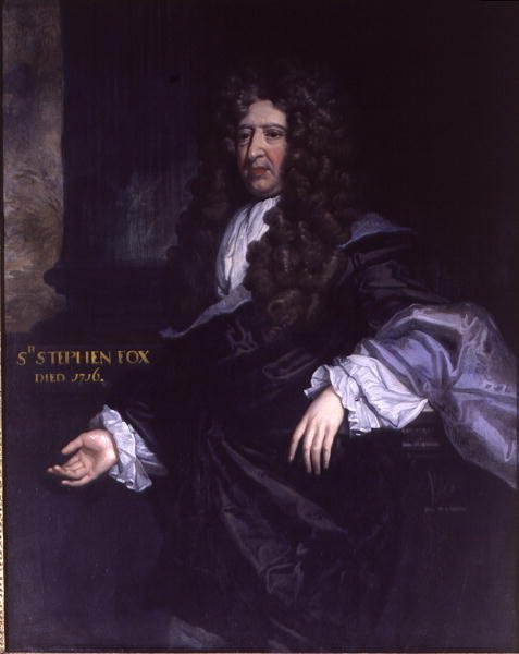 Sir Stephen Fox (1627-1716) Paymaster General (olje på lerret) av John James Bakker