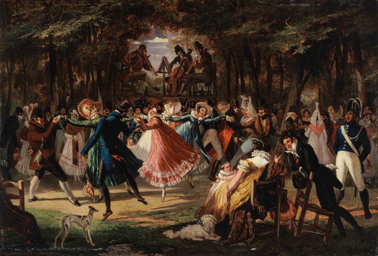 Bal offentlig, 1818. av John James Chalon
